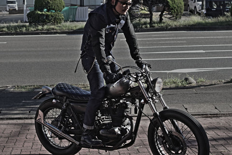 Rompi denim pengendara motor 3 ⑤