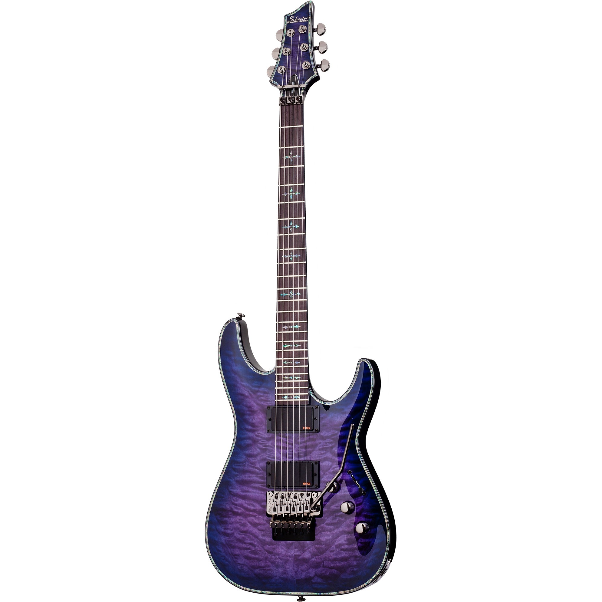 Schecter Hellraiser C-1 FR Trans Purple Burst | Music Experience Online ...