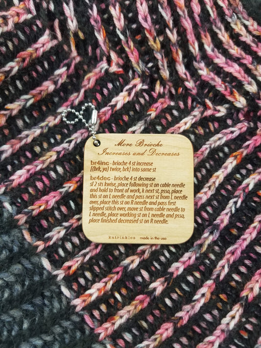 Katrinkles - Butterfly Knitting Needle Gauge - Yarn Loop