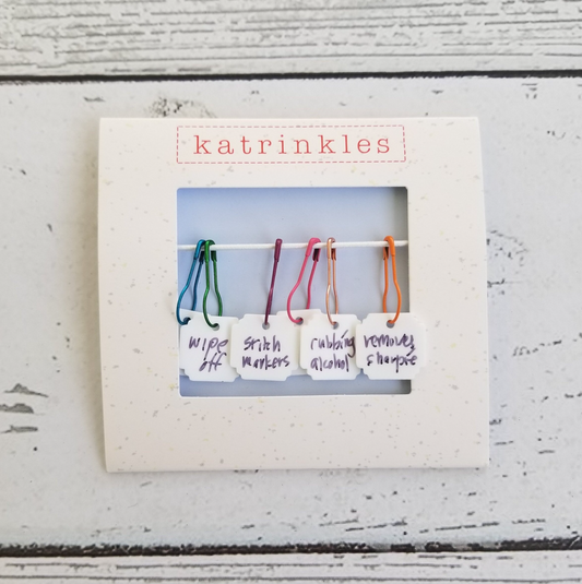 Write On / Wipe Off Acrylic White Project Bag Tags – Katrinkles - retail