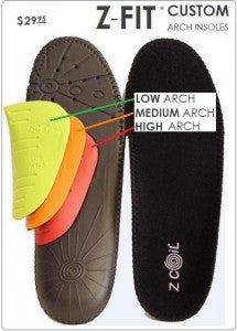 Z-Fit custom arch insole from Z-CoiL