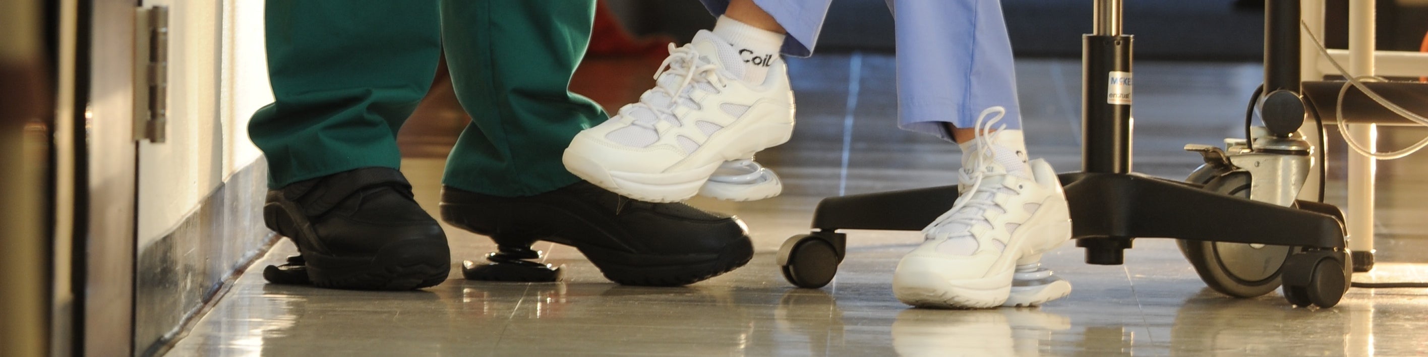 Z-CoiL Nurses & Doctors Using Z-CoiLs to Get Through Long Shifts Pain Relief Orthotic Shoes