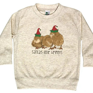 "Santa's Little Helpers" Long Sleeve Toddler Tee - Bluebirdie Boutique - Little Helper Tower