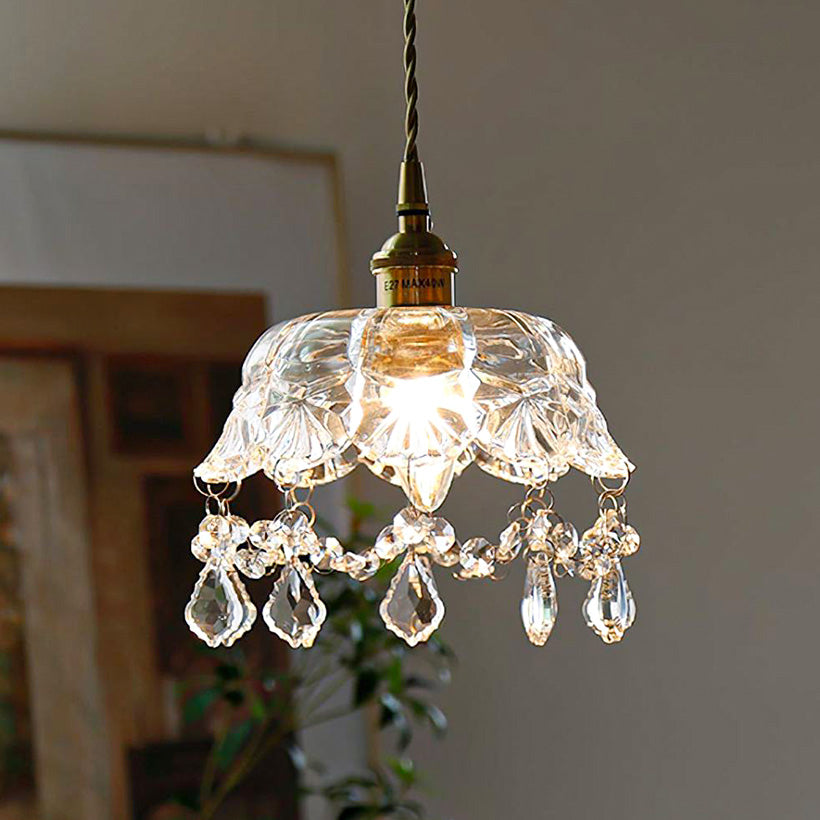 Glass Jewel Pendant Light