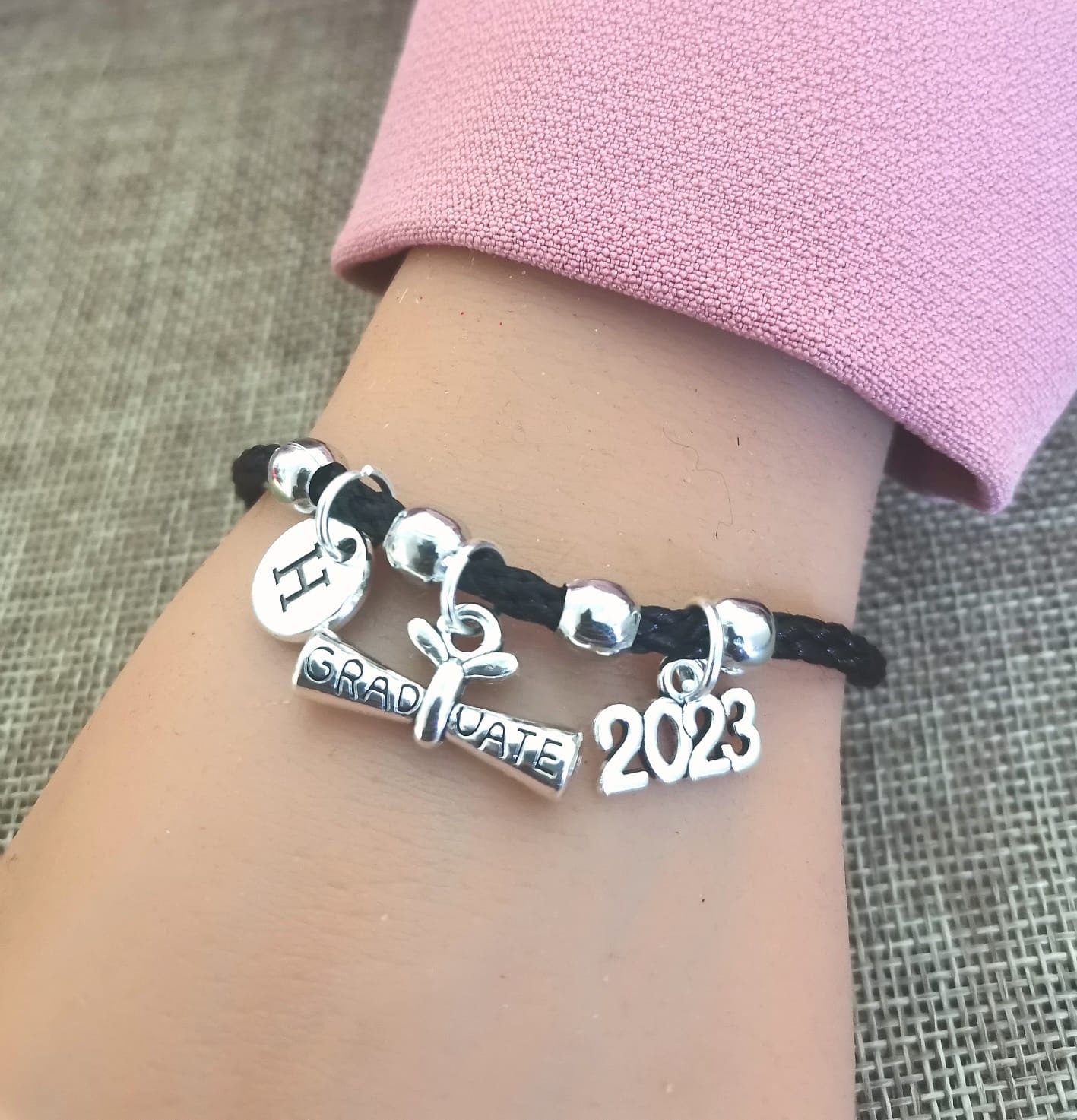 Sublimation Luxury Photo Charm Bracelet (Blank) 2023 Graduation Edition