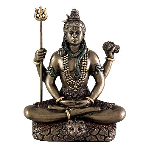 Metal Dancing Shiva / Nataraja Statue for Home Decor - Gold Plated