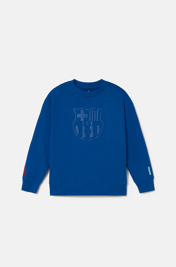 Sudadera Logo Cremallera (Azul claro) – CLICE BARCELONA