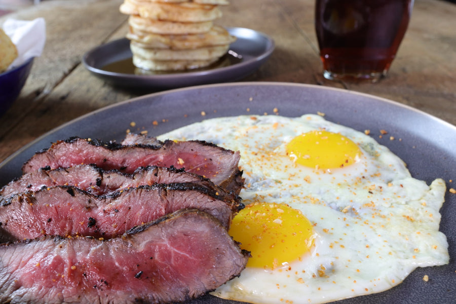 Lumberjack steak and egg recipe