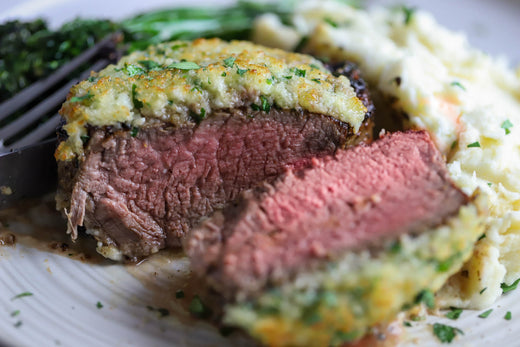 Blue Cheese Crusted Filet Mignon