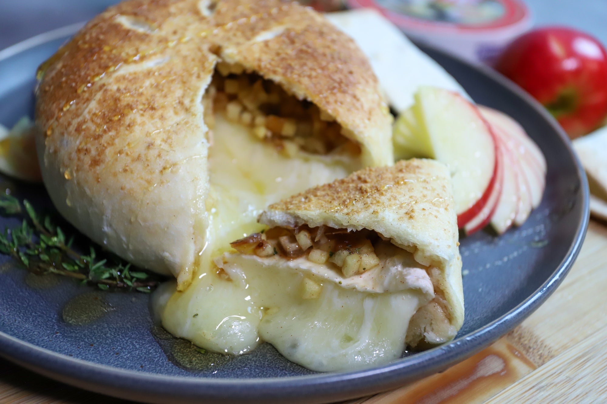 Apple Pie Baked Brie