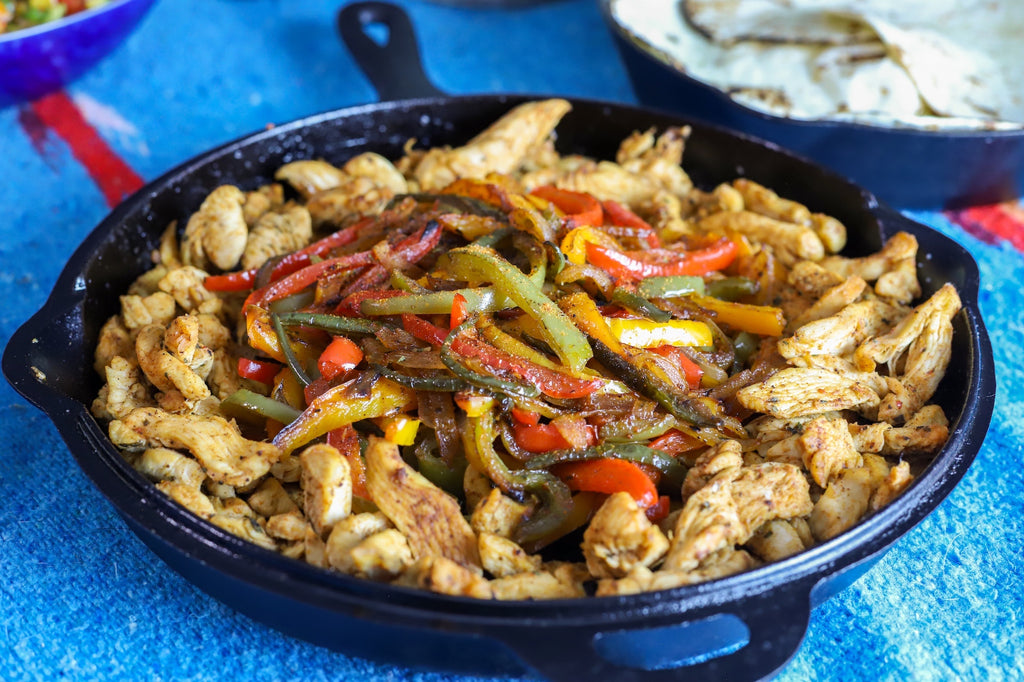 Elote Loco Chicken Fajitas Recipe