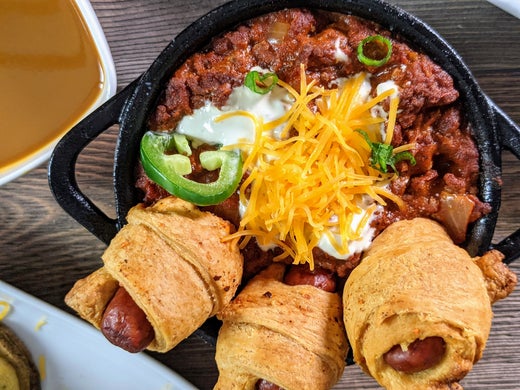 chili dog pigs in a blanket 