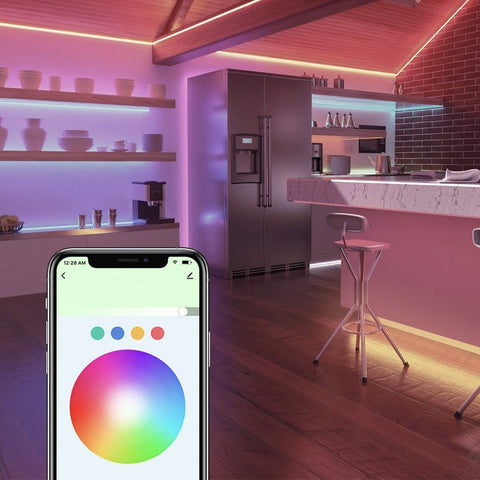 Fita de Led com Controle Remoto 1M-20M RGB Bluetooth