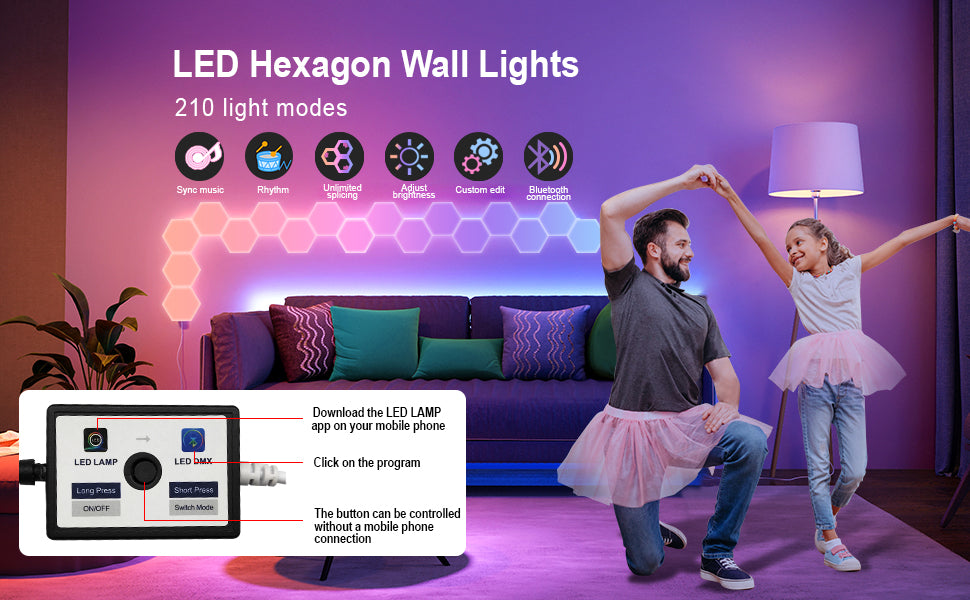 hexagon lights