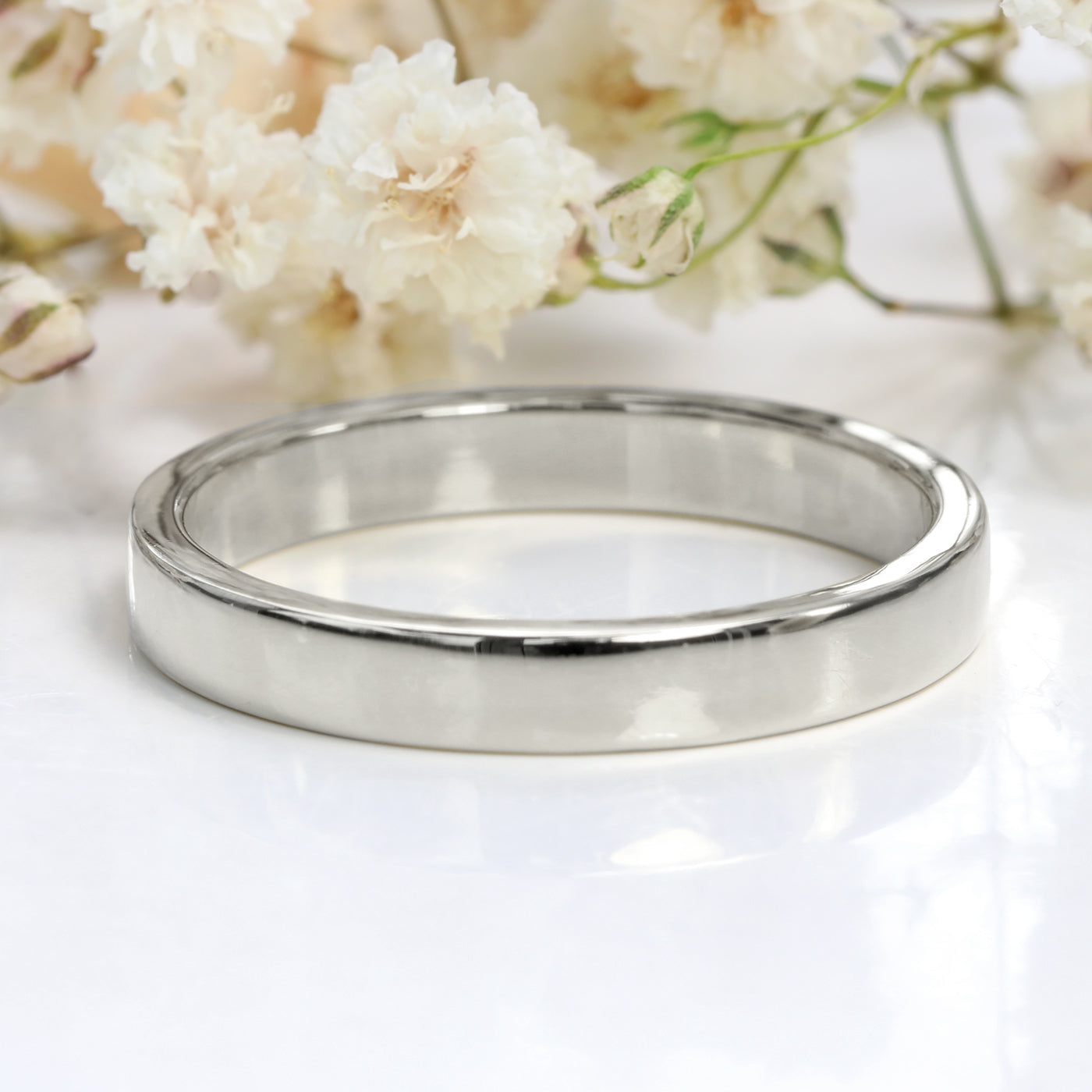 3mm 1 5mm fl polished wedding ring plat a