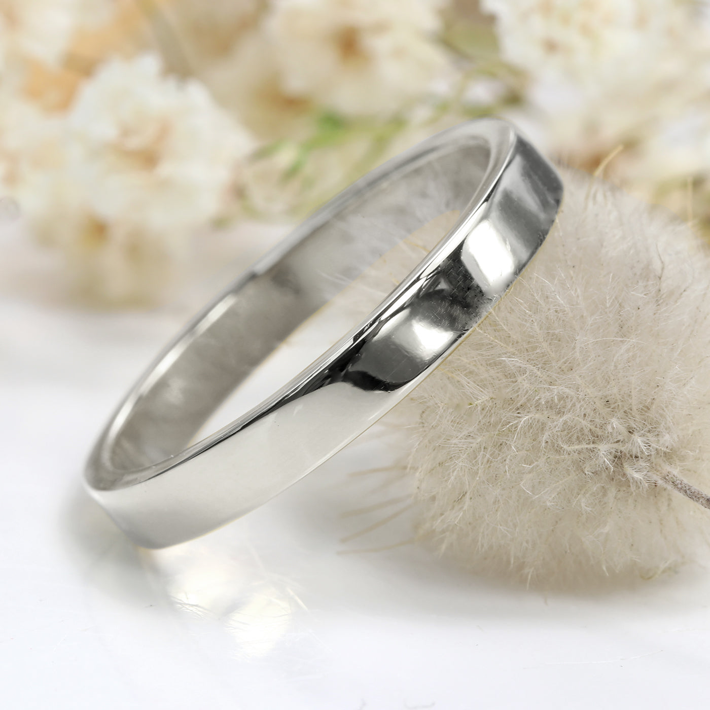 3mm 1 5mm fl polished wedding ring plat b