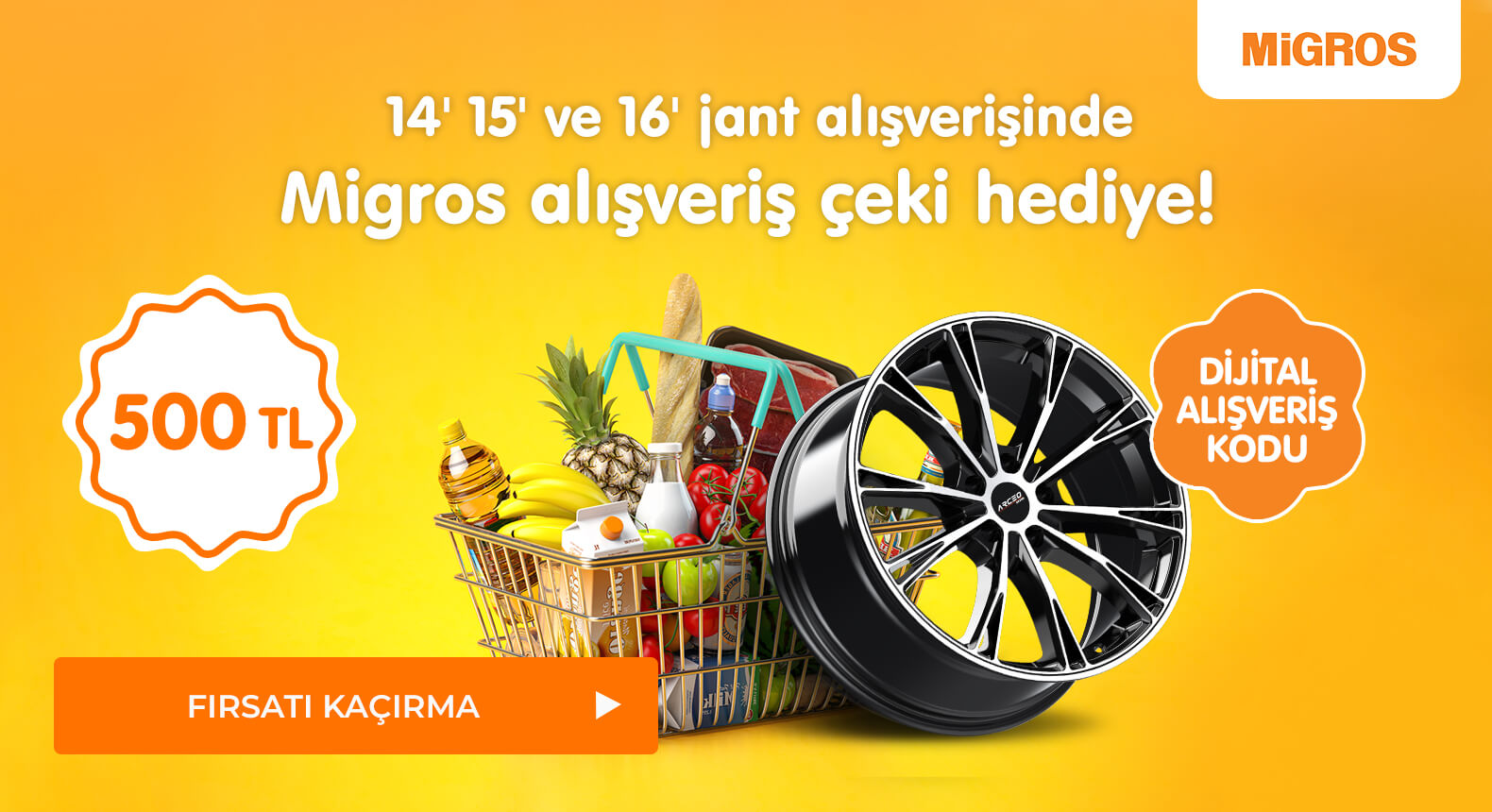 Migros 500 TL Dijital Alışveriş Kodu Hediye Kampanyası