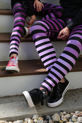 Morgan stripe leggings