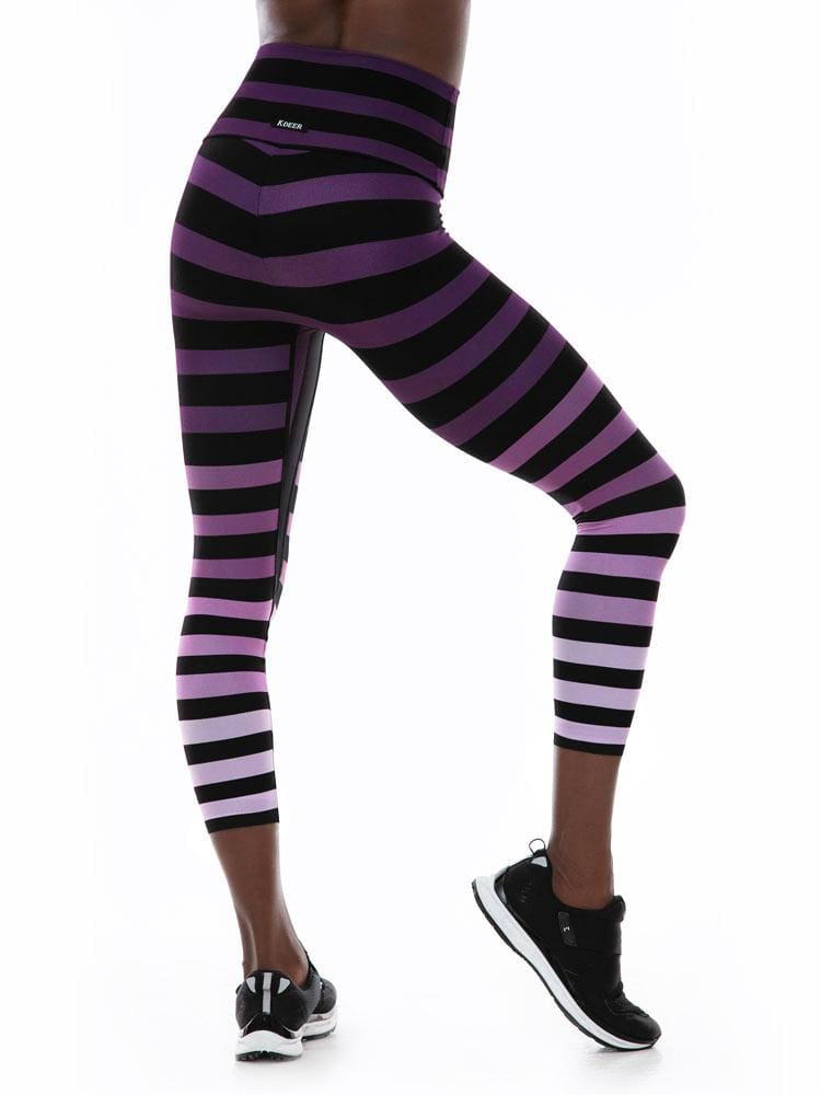 striped yoga pants