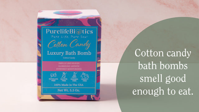 cotton candy bath bombs