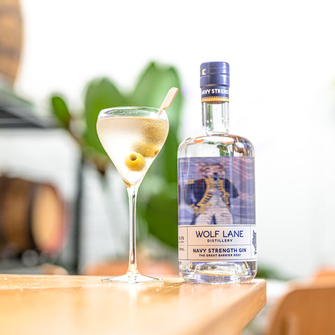 navy strength gin dirty martini