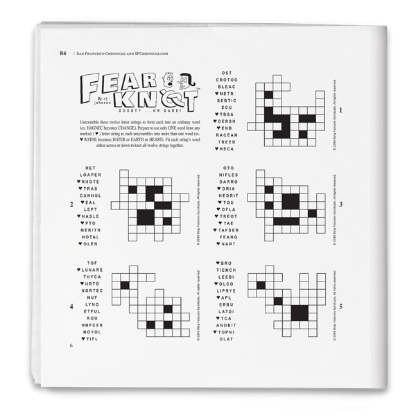 sf chronicle crosswords