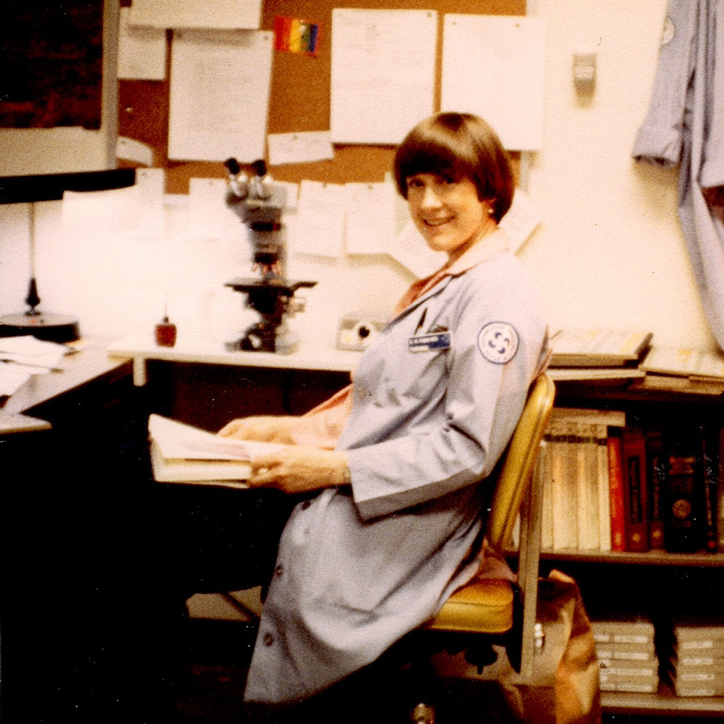The author's mother Betsy Pollak as a medical resident in 1982