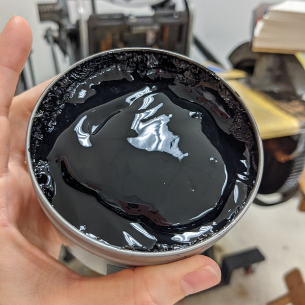 living ink algae black offset ink for letterpress