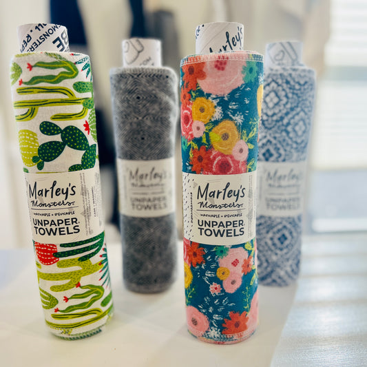 Marley's Monsters Unpaper Towels + Wooden Holder: Surprise Prints