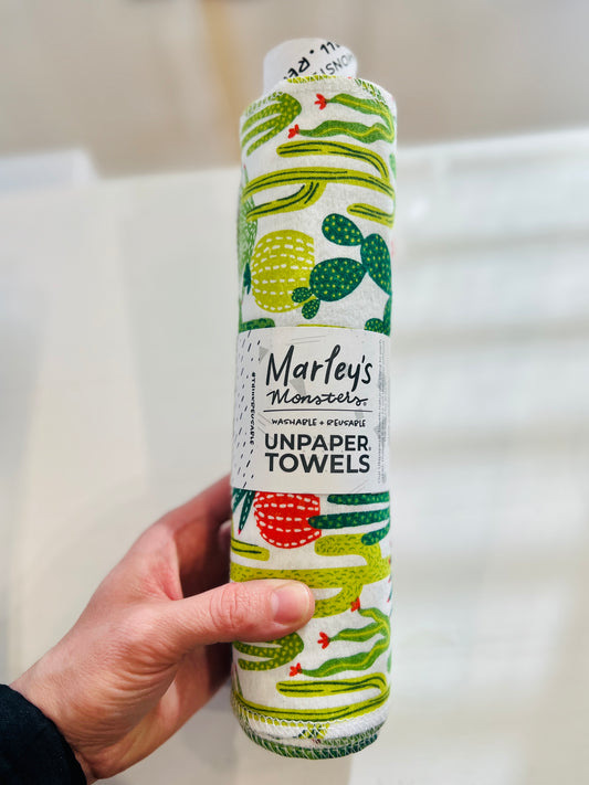 Marley's Monsters Unpaper Towels + Wooden Holder: Surprise Prints