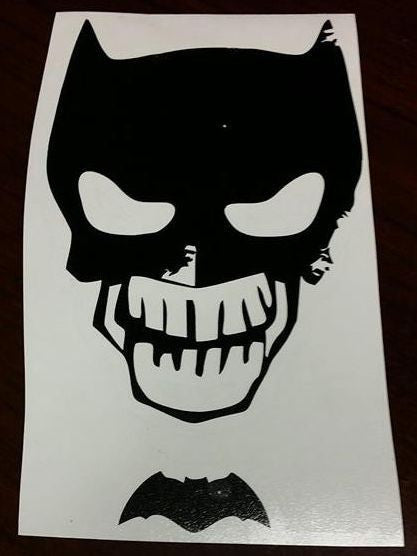 Batman Death Of Zombie Skull | Die Cut Vinyl Sticker Decal – Sticky  Addiction