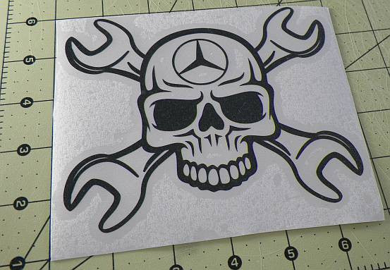 Ontaarden genetisch Klacht Mercedes Benz Skull Wrench | Die Cut Vinyl Sticker Decal | Sticky Addi –  Sticky Addiction