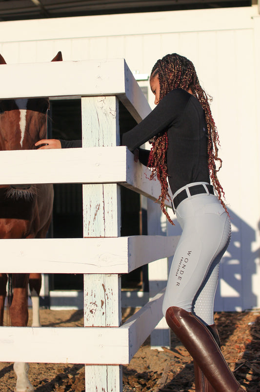 Equestrian Riding Breeches - Sky Blue – Wonder Equestrian