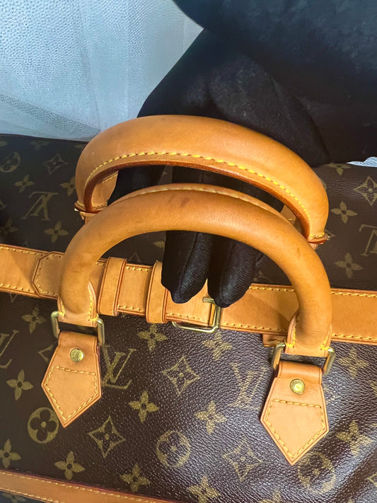 Handbag Louis Vuitton Keepall 50 Black Epi Leather 123020040