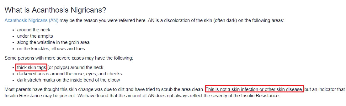 What is Acanthosis Nigricans