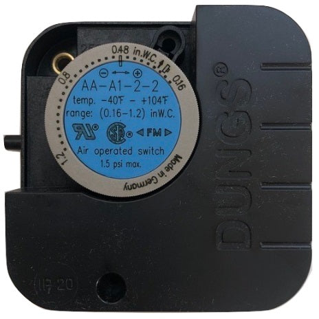 Air Pressure Switch A1 1 2 0 48 In W C Heating Center