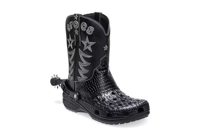 Dr. Martens collaboration with Denim Tears and Crocs to release denim-inspired boots - croc lights