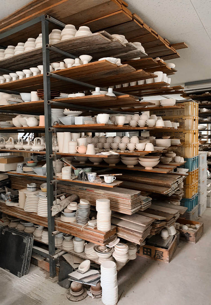 Imari Pottery Production in Japan