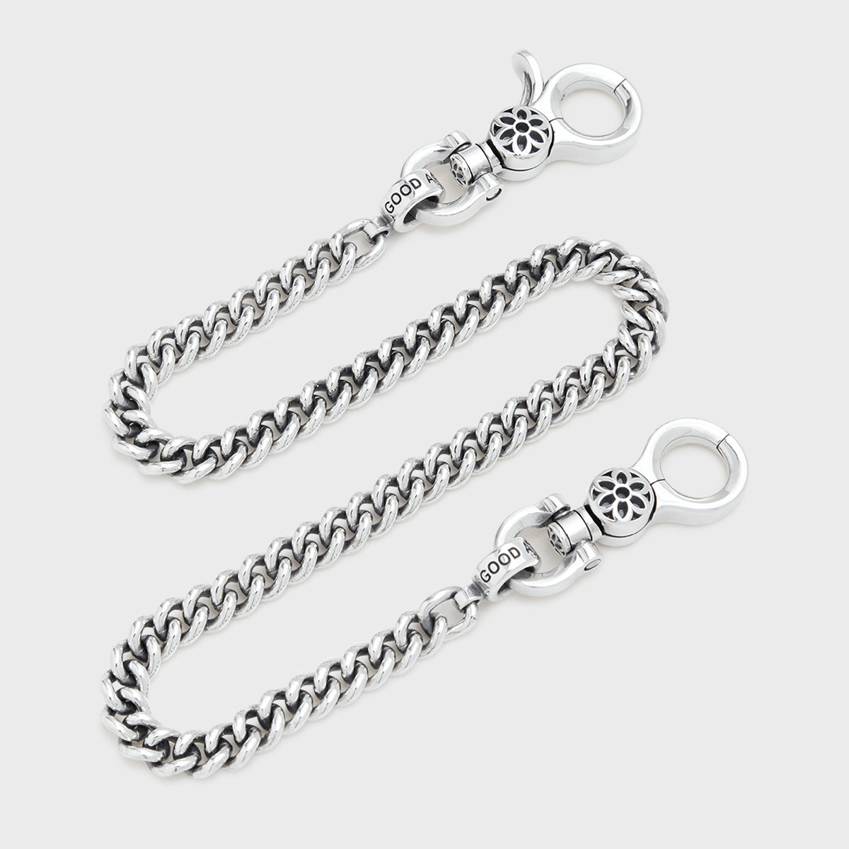 Curb Chain #6 Bracelet w/Clip 9 - Sterling Silver. - Good Art