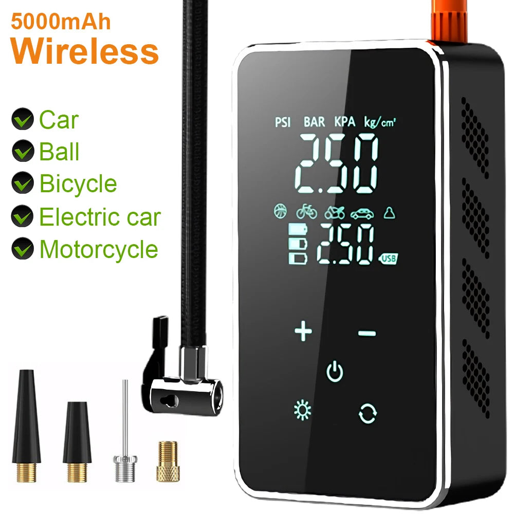 Touch Screen Wireless Air Pump – 150 PSI Inflator