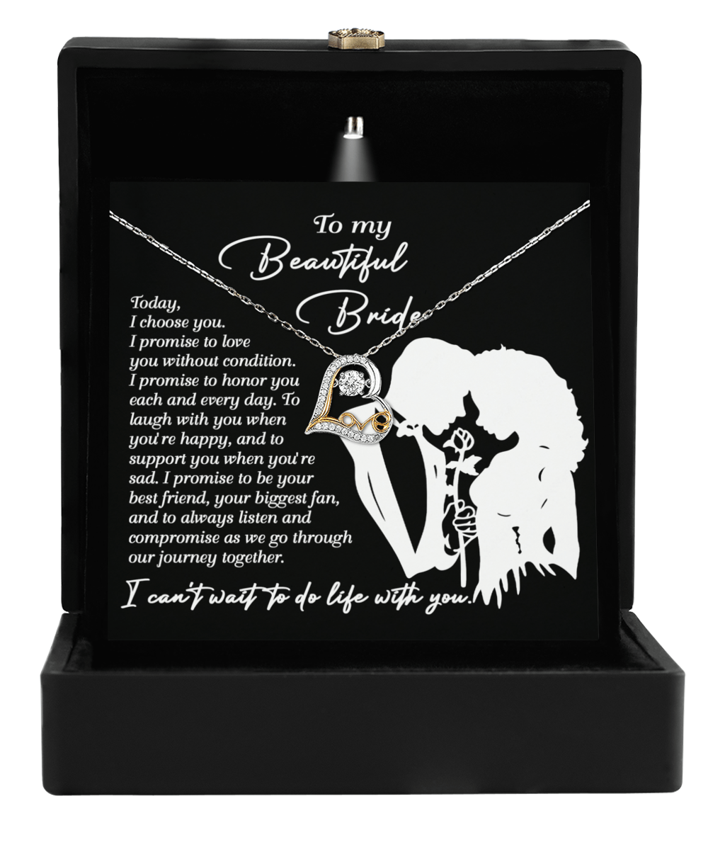 Today, I Choose You - Love Dancing Necklace - Real Rad Boutique