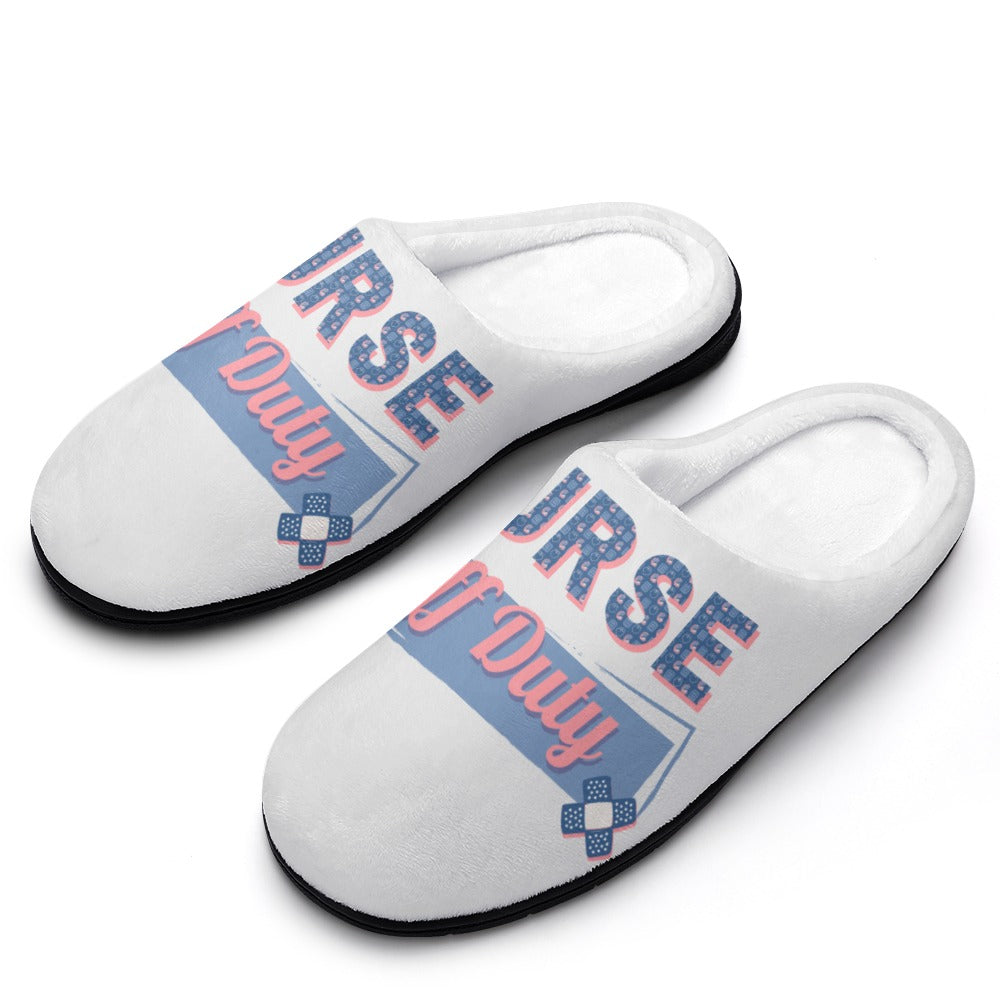 undtagelse barbering Samme Nurse Bandaid White House Shoe Slippers | Custom | Personalized House –  Thee BeautyInLife Wellness Store