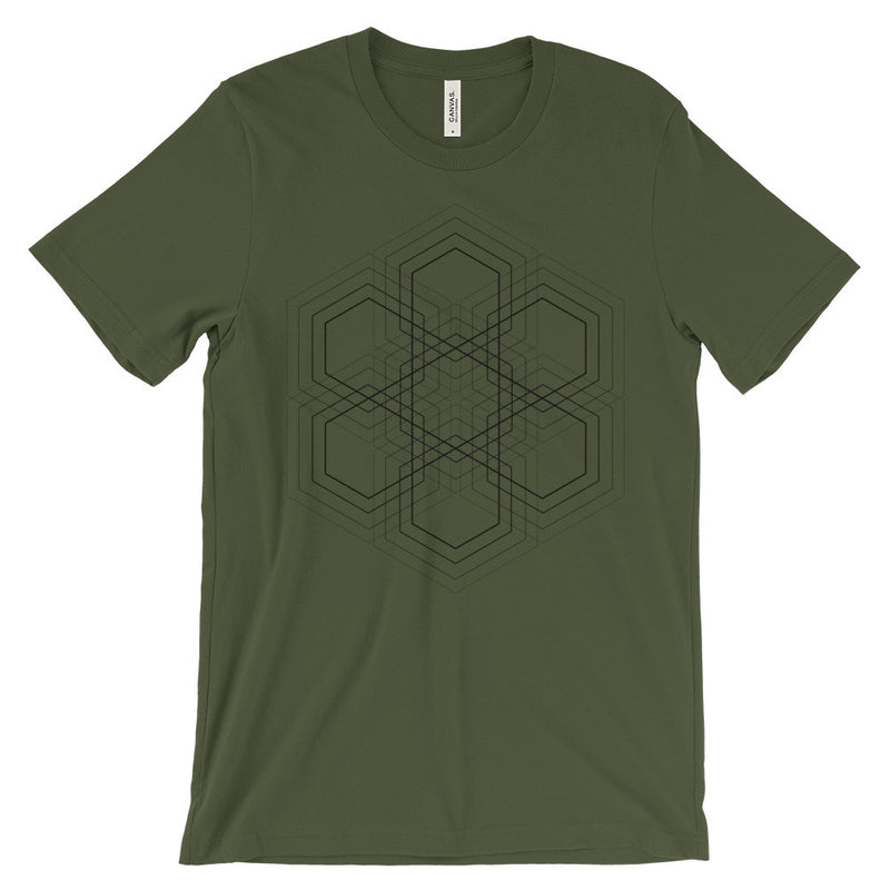 Hexagon Grid T-Shirt - Black Print – COZO