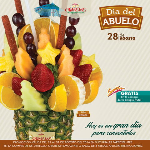 Dia del abuelo arreglos frutal