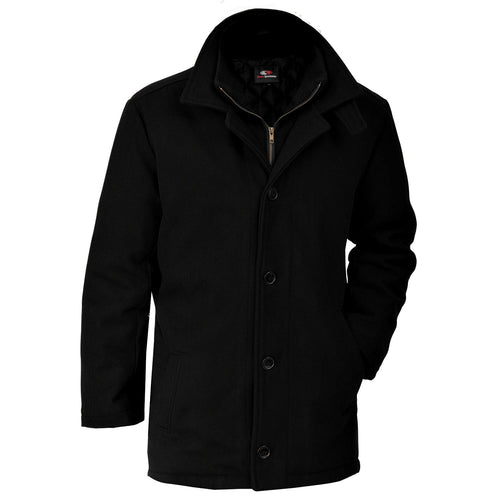 L00227 - Graduate - Men's Melton & Leather Insulated Jacket