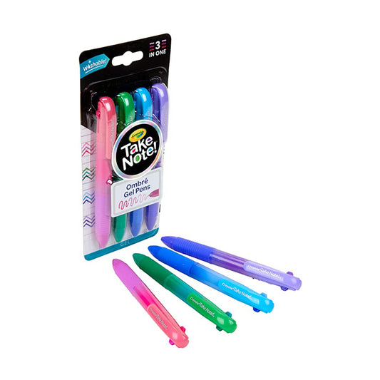 Crayola Take Note! Ultra-Fine Washable Felt-Tip Marker Pen, 6 Count, PK3  586532