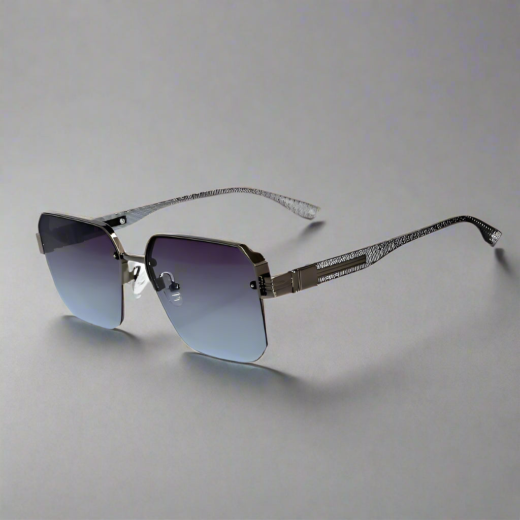 Semi-Rimless Square Sunglasses