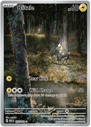 Pokemon - SV04 Paradox Rift - Blitzle - 195/182 - Poke Plug