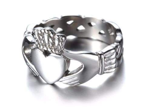 celtic irish stainless steel silver ring