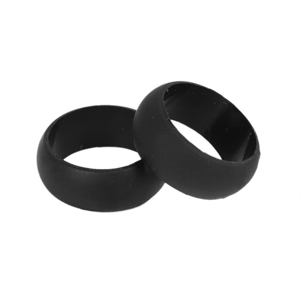 Black Silicone Band Ring for Men or Women - Feshionn IOBI